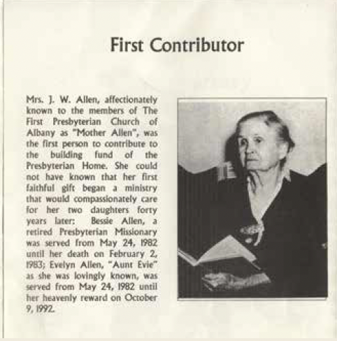 Presbyterian Homes of Georgia timeline - 1943